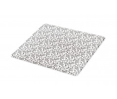 Greyscale Botanical Curl Cutting Board