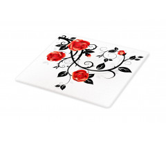 Swirling Roses Garden Cutting Board