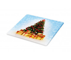 Fir Tree Snowy Weather Cutting Board