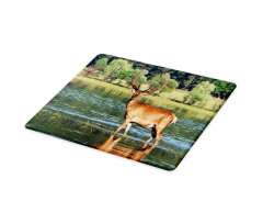 Mountain Animal in Water Cutting Board