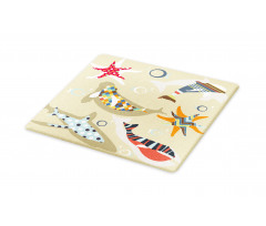 Starfish Dolphin Seal Bubble Cutting Board