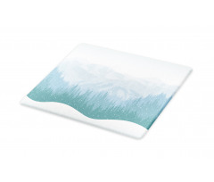 Mountains Winter Snowflake Cutting Board