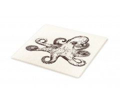 Retro Sea Animal Sketch Cutting Board