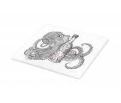 Sea Animal Holding a Bottle Cutting Board