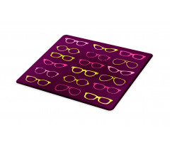 Retro Colorful Glasses Cutting Board