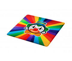 Clown Face Colorful Stripes Cutting Board