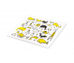 Hipster Style Animal Motifs Cutting Board