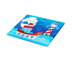 Nursery Ship Lighthouse Cutting Board