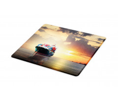 Cargo Ship at Sunset Photo Cutting Board