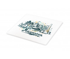 City Scenery Painting Cutting Board