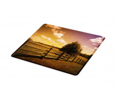 Rural Meadow Fence Sky Cutting Board