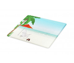 Graphic Beach Chill Cutting Board