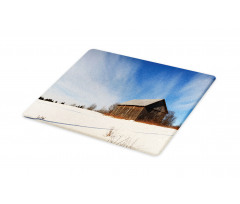 Abandoned Barn Winter Cutting Board