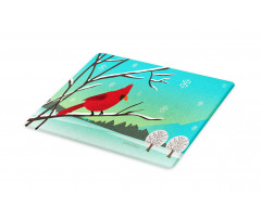 Bird on Snowy Branch Cutting Board