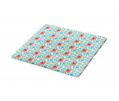 Flowers Folk Motifs Cutting Board