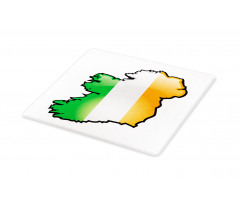 Cartoon Style Irish Map Cutting Board