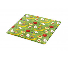 Avocado Apples Banana Lime Cutting Board