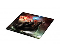 Vikings Boat Stormy Sea Cutting Board