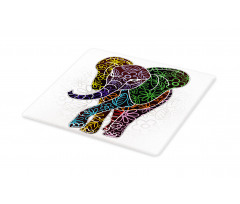 Floral Tribal Shapes Cutting Board