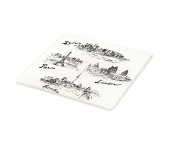 World's Famous Cities Cutting Board