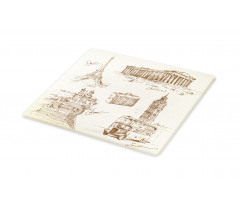 Travel over Europe Cutting Board