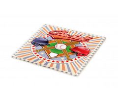 Retro Pop Art Baseball Cutting Board