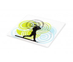 Baseball Player Circles Cutting Board