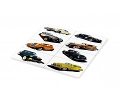 Collage of Fifties Car Cutting Board