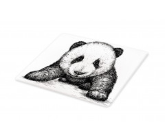 Baby Panda Bear Sketch Cutting Board