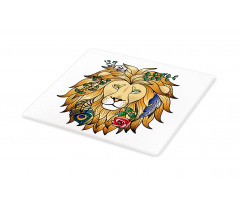 Lion with Flower Cutting Board