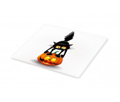Cartoon Animal on Pumpkin Cutting Board