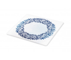 Floral Circle Cutting Board