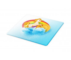 Cartoon Kids Rainbow Cutting Board