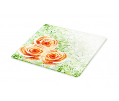 Watercolor Roses Cutting Board