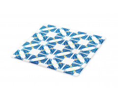 Moroccan Blue Leaves Cutting Board