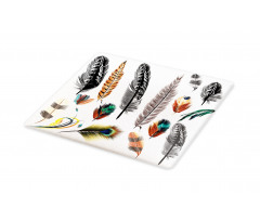 Bird Feather Retro Vibrant Cutting Board