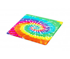 Rainbow Tie Dye Effect Cutting Board