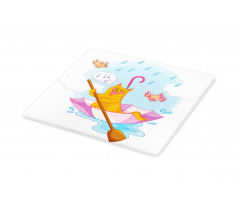 Cartoon Animal Kids Birds Cutting Board