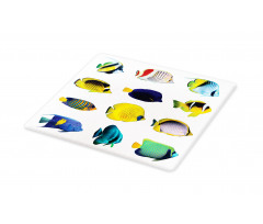 Collage of Sea Animals Cutting Board