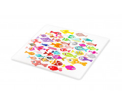 Colorful Aquarium Fishes Cutting Board