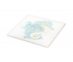 Greek Seahorse Mythological Cutting Board