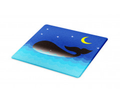 Whale in Ocean and Star Cutting Board