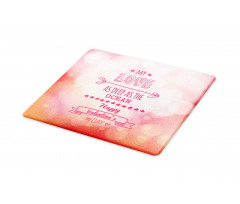 Pink Love Story Cutting Board