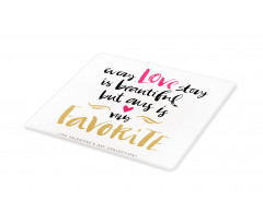 Romantic Words Cutting Board