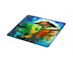 Eastern Grunge Trees Cutting Board