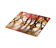 Fall Season River with Trees Cutting Board