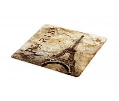 Eiffel Tower on Grunge Wall Cutting Board