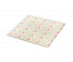 Retro Spring Blossoms Cutting Board