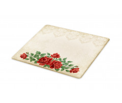 Vintage Love Red Roses Cutting Board