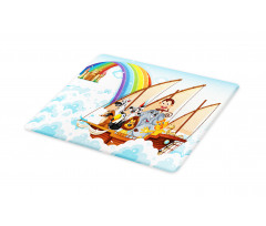 Noah's Ark in Clouds Cutting Board